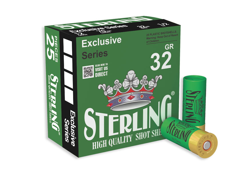 Патрон 12/70, Sterling, Дробь №00, 32г (25 шт)