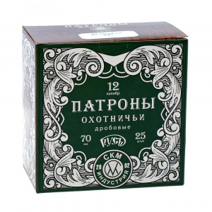 Патрон 12/70 СКМ Индустрия, Русь, Дробь №5 33г БИО (25 шт)