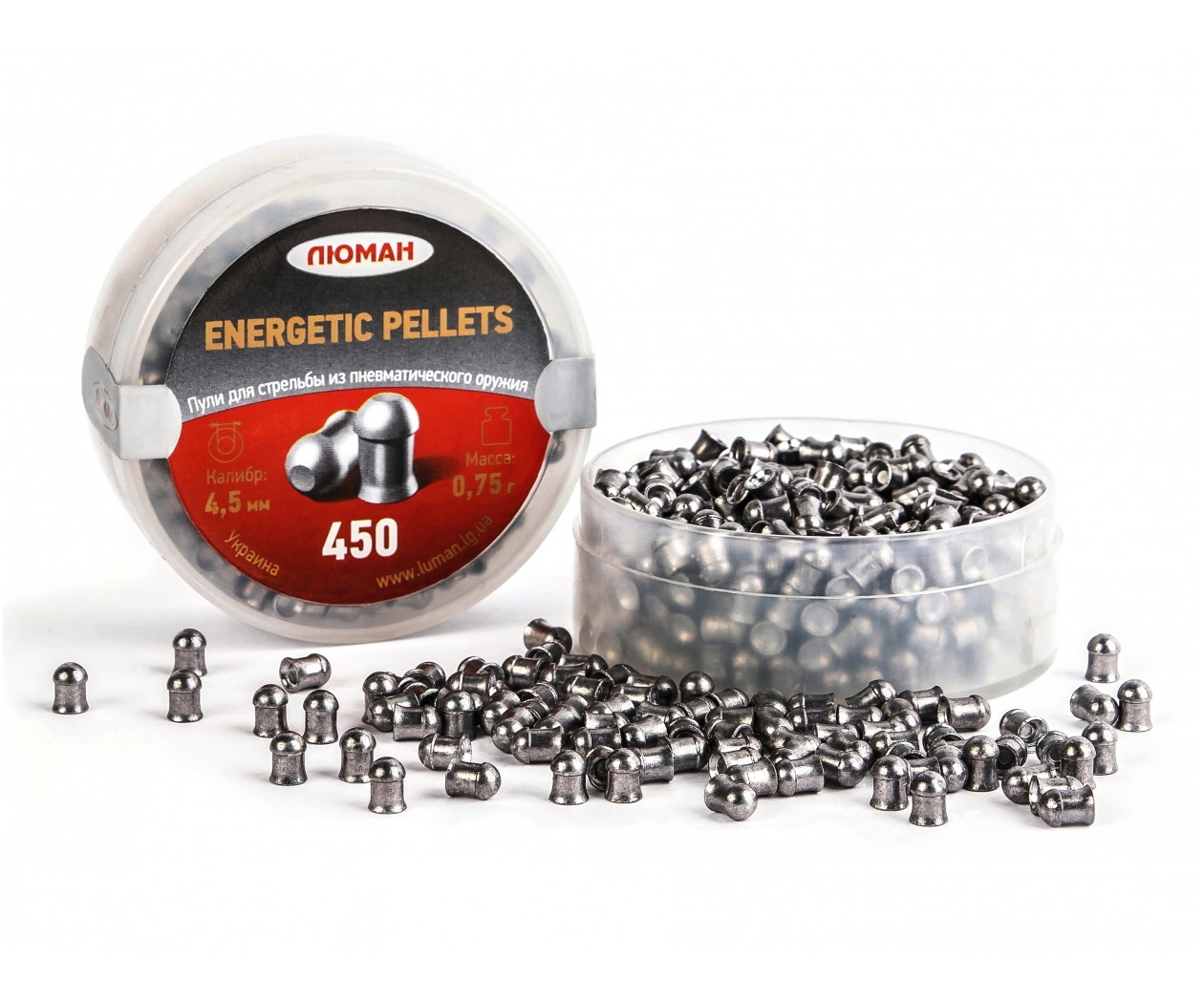 Пуля пневм. "Energetic pellets" 0,75 г. 4,5 мм. (450 шт.)