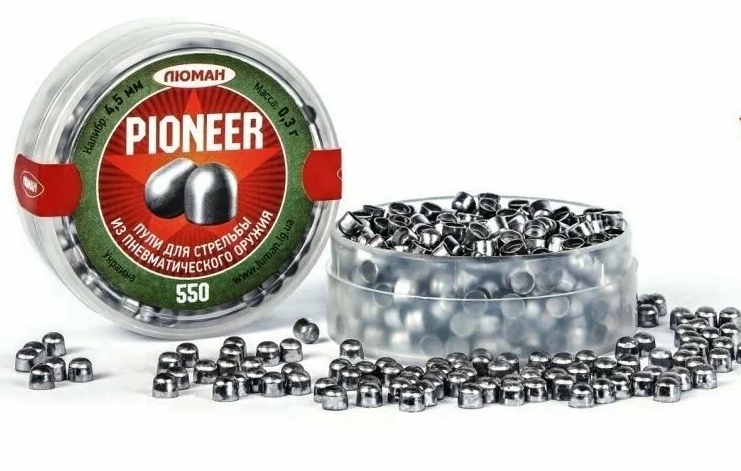 Пуля пневм. "Pioneer" 0,3г. 4,5мм.(550шт.)