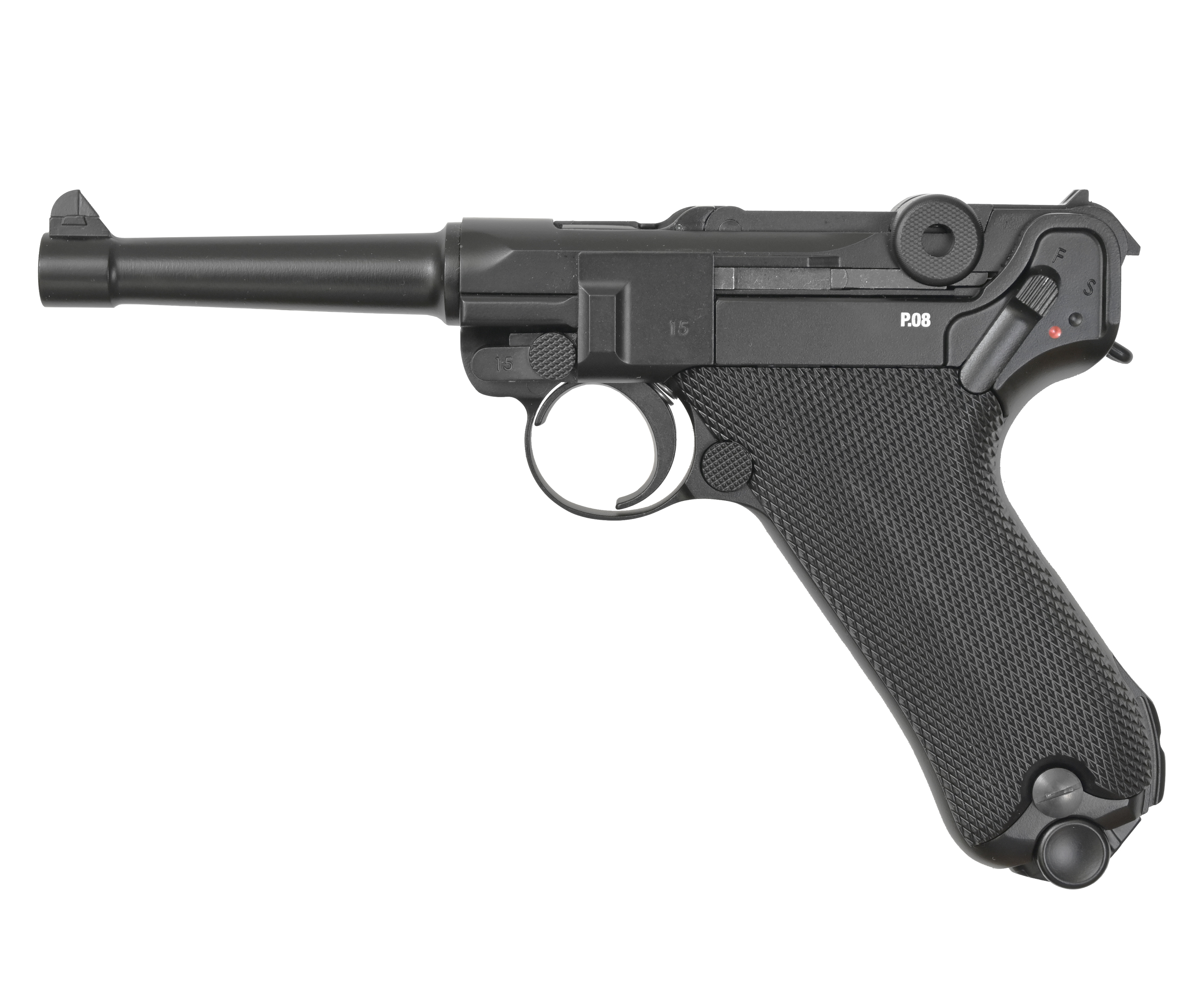 Пистолет пневм. Umarex P.08 калибр 4,5мм (blowback, BB)