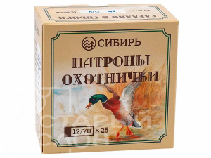Патрон 12/70 Сибирь Дробь №1 32г (25 шт)