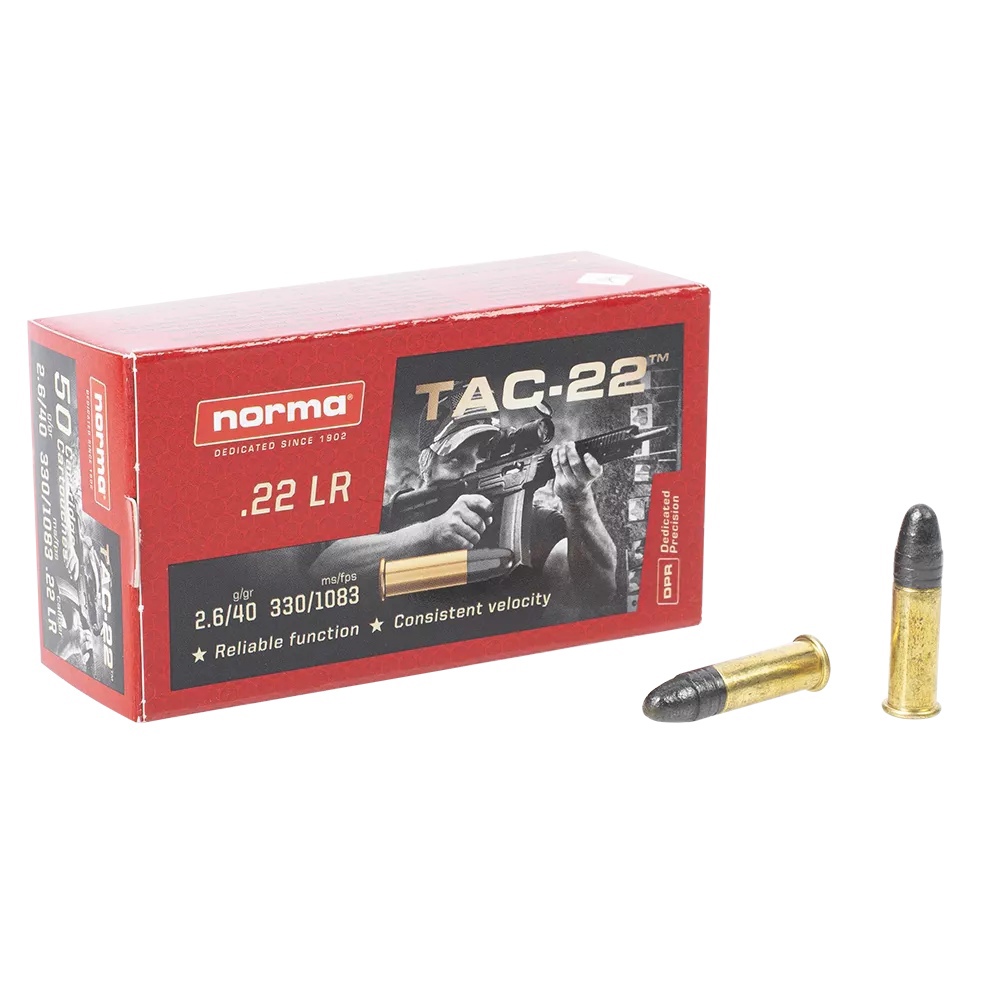 Патрон Norma 22LR 2,6 TAC-22 (50шт.)