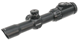Прицел Leapers Accushot T8 Tactical  1-8X28,Mil-dot  30mm, подсв.36цв., сетка-выгр.,кольца