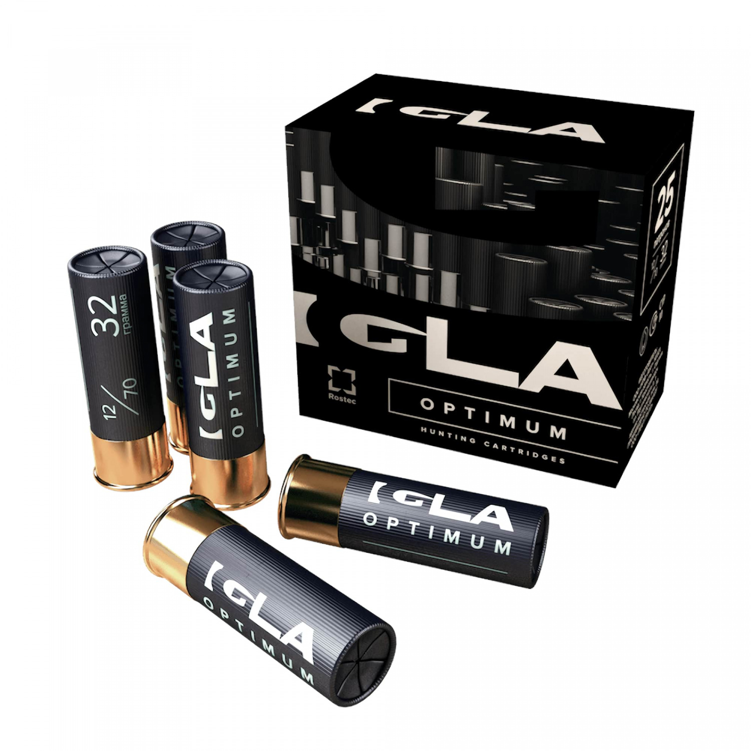 Патрон 12/70 Азот, IGLA Optimum, Дробь №5 32г (25шт)