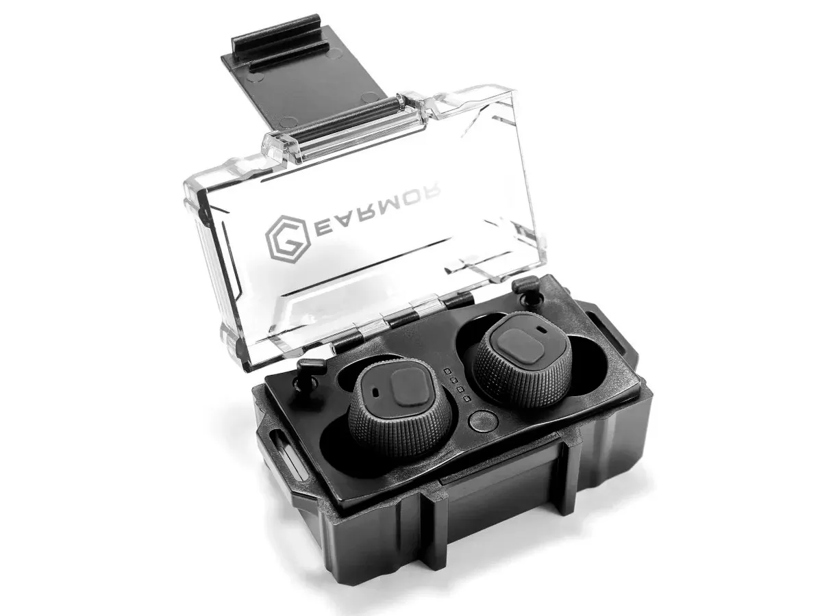 Активные беруши Earmor M20, NRR22dB, сменные ушные вставки, кейс-зарядка, IPX5, чёрные