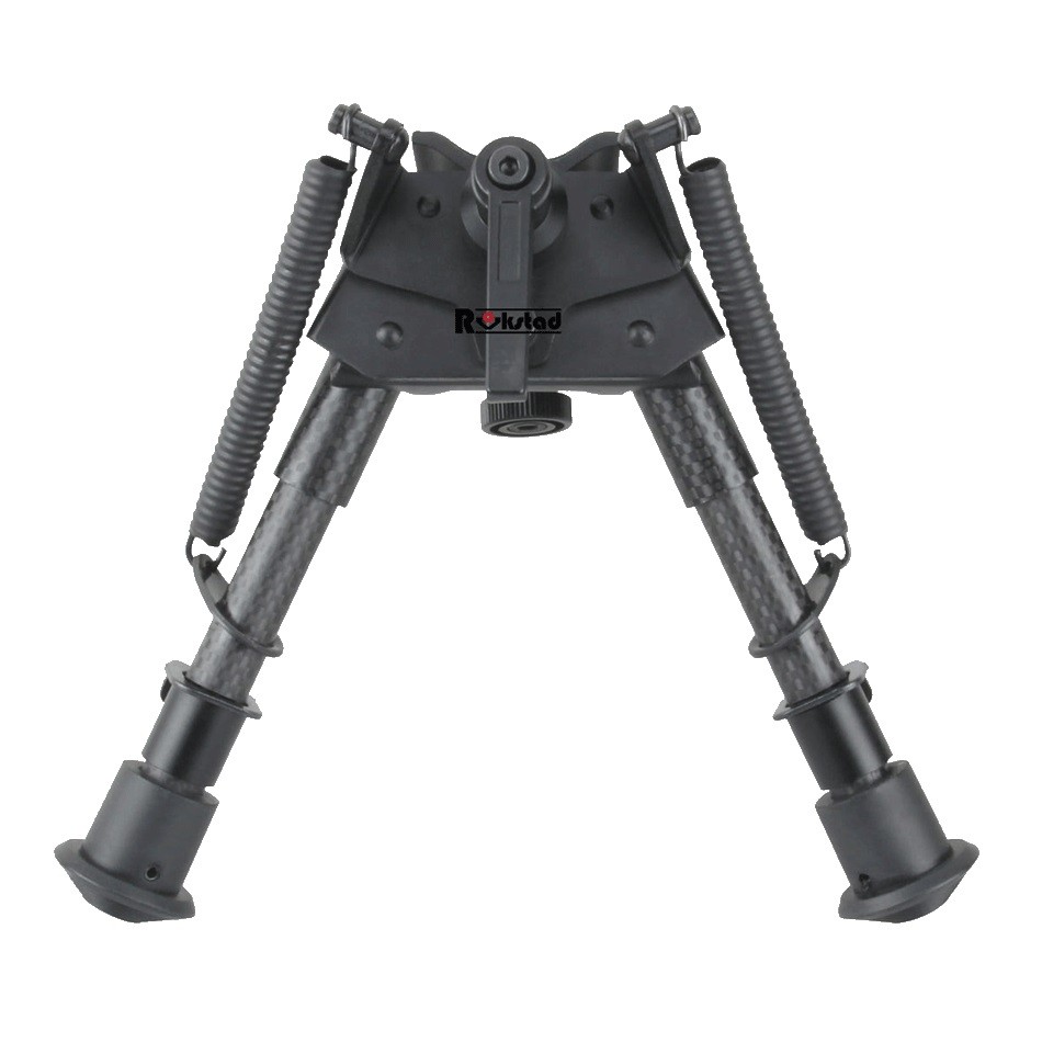 Сошки Vector Optics 6-9" на антабку(карбон, регул.винт, переходник на weaver) 15,5-23см