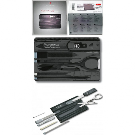 Швейцарская карта Victorinox SwissCard Onyx (черный) 