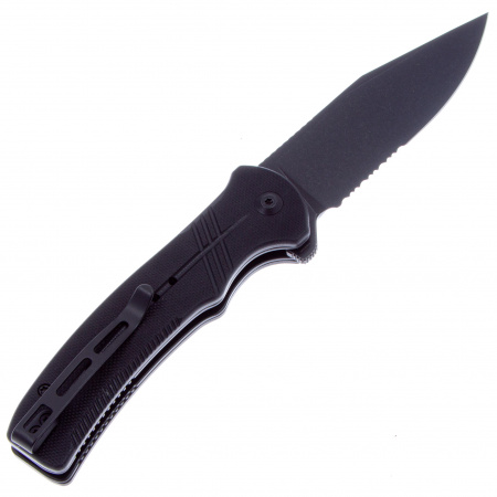 Нож CIVIVI Cogent Blackwashed Serrated G10 14C28N 