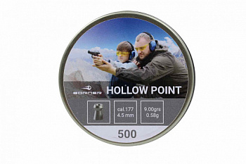 Пуля пневм. Borner "Hollow Point" 4.5mm (500шт) 0,58гр.