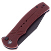 Нож CIVIVI Cogent Blackwashed Serrated G10 Burgundy 14C28N 