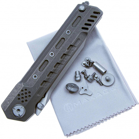 Нож Maxace Pterosaur M390, Stonewashed Titanium 