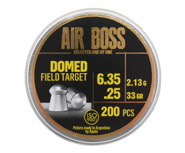 Пуля пневм. Apolo AIR Boss "Domed Field Target" 6,35к 33gr(200шт.) 