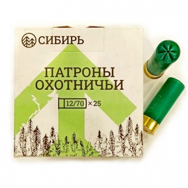 Патрон 12/70 Сибирь Дробь №7 32г БИО (25 шт)