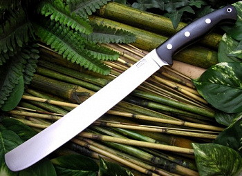 Мачете Bark River Golok Upswept Black Canvas Micarta
