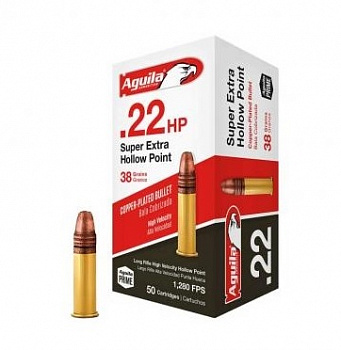 Патрон Aguila Super Extra HV HP калибр 22LR (50 шт)
