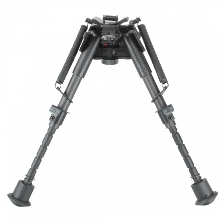 Сошки Vector Optics 6-9" на антабку(карбон, регул.винт, переходник на weaver) 15,5-23см 