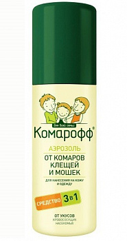 Аэрозоль от комаров  КОМАРОФФ  150мл