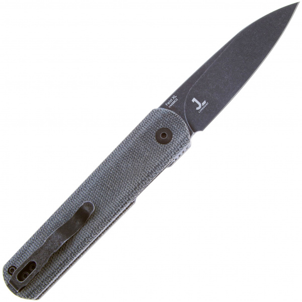 Нож Kizer Feist(XL) Front Flipper Black Micarta 154CM 