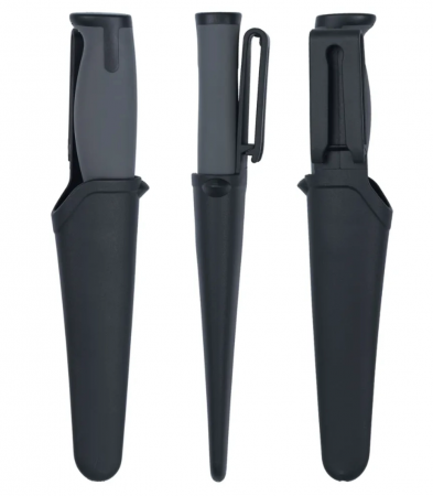 Нож HL Tactical Gray, клинок черный 9см 