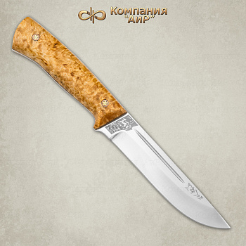 Нож фиксированный АиР "Бекас" (карельская береза,95х18)