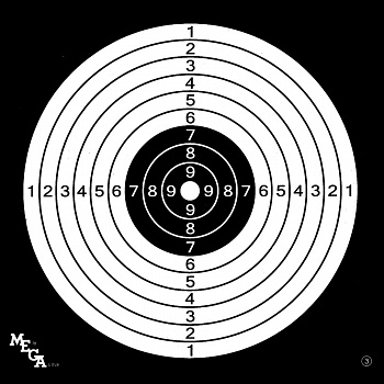 Мишень Gamo черно-белая (50шт.)