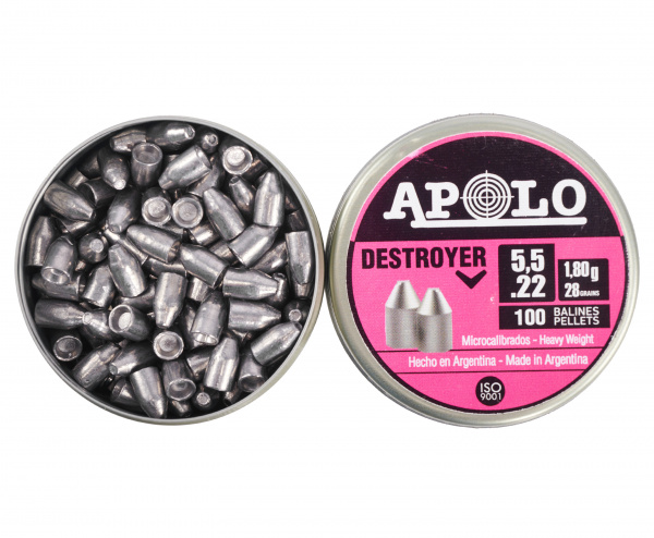 Пуля пневм. Apolo "Destroyer" 5,5 1,8гр 28gr(100шт.) 