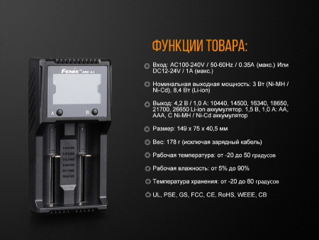 Зарядное устройство Fenix ARE-A2 2
