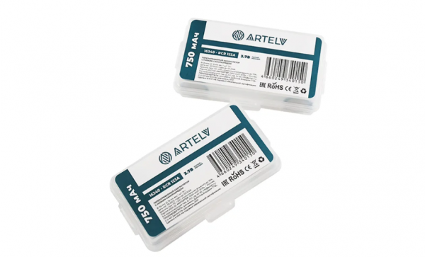 Аккумулятор ARTELV RCR123 3.7V Li-ion 750mAh 