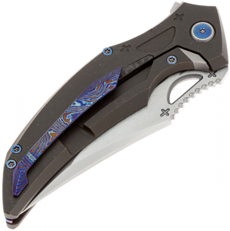 Нож Rike Knife S05 сталь M390 рукоять Dark Gray Titanium 