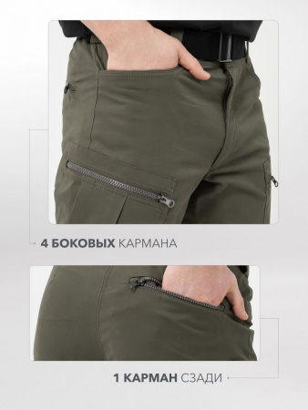 Брюки летние мужские "Кодар" (хаки) р-р 60/176/182 