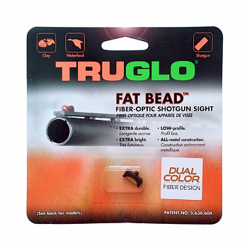 мушка Truglo TG948CD FAT•BEAD 2,6 мм двухцветная зеленая/красная, металлическая, ввинчивающаяся.