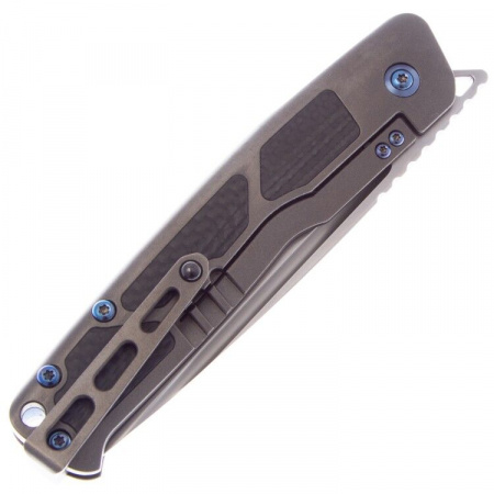 Нож Rike Knife Aragil M390 Dark Gray Ti/Carbon Fiber 