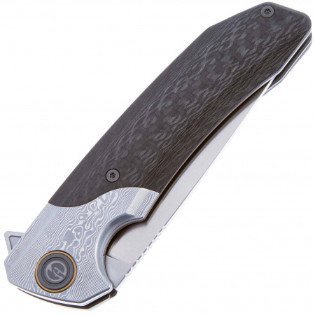 Нож Maxace Goliath 2.0 LE M390 satin, CarbonFiber/Damascus 