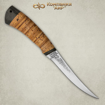 Нож фиксированный АиР "Fish-ka" (береста,95х18)