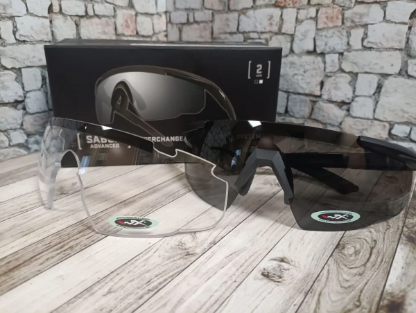 Очки Wiley X SABER ADV Matte Black Clear+Grey