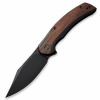 Нож We Knife Snick, CPM-20CV, Black Ti/Cuibourtia Wood