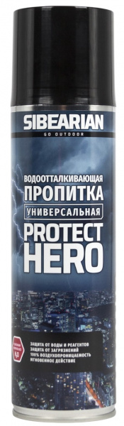 Sibearian Protect Hero Универсальная водоотталкивающая пропитка 250мл (аэрозоль)
