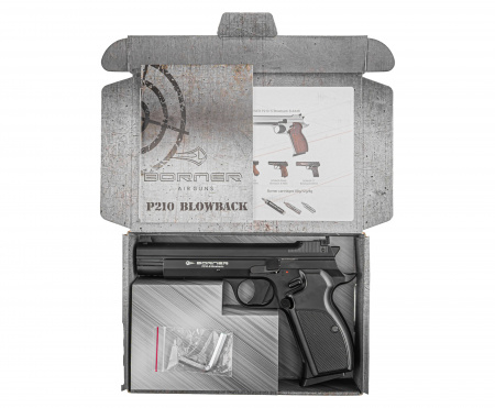 Пистолет пневм. Borner P210B Blowback калибр 4,5 