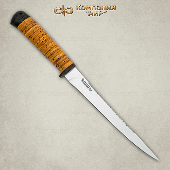 Нож фиксированный АиР "Белуга" (береста, 95х18)