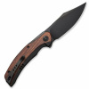 Нож We Knife Snick, CPM-20CV, Black Ti/Cuibourtia Wood 