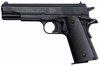 Пистолет  пневматический Umarex Colt Government 1911, чёрный\пластик