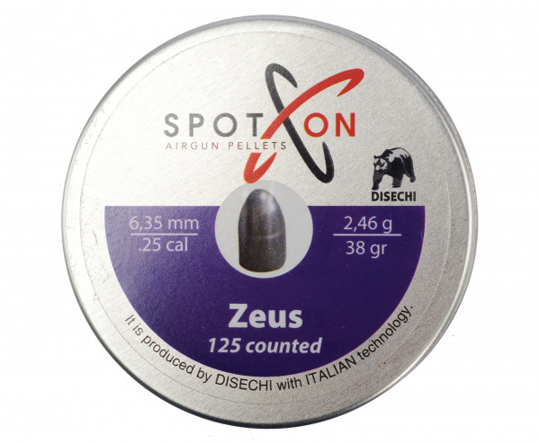 Пуля пневм. Spoton Zeus 6,35мм 2,46гр (125шт)