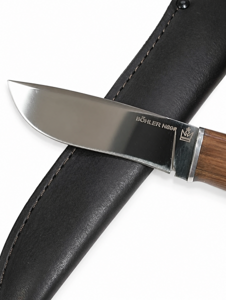 Нож фиксированный "Куница" Bohler N690, орех 