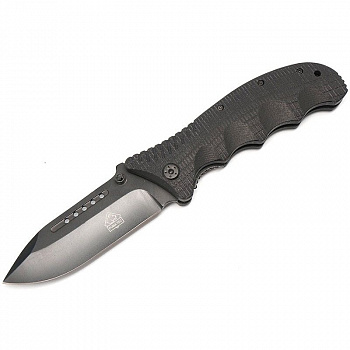 Нож складной Puma TEC one-hand knife black (AISI420,G-10)