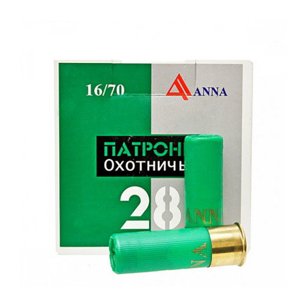 Патрон 16/70 ANNA, Картечь 7,6, 28г (25 шт)