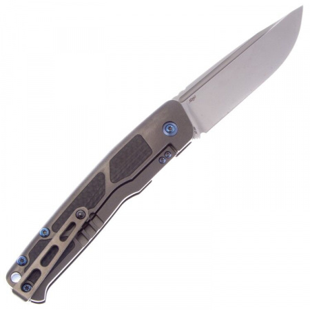 Нож Rike Knife Aragil M390 Dark Gray Ti/Carbon Fiber 