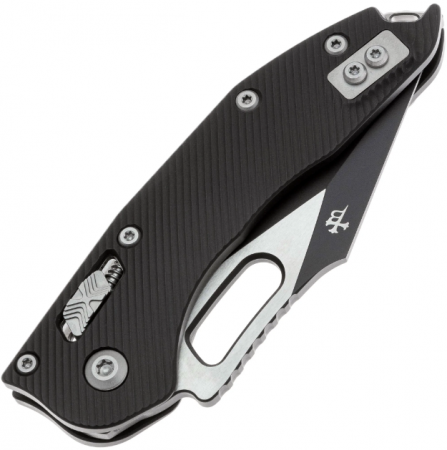 Складной нож Microtech Stitch Ram-Lok S/E black M390 рукоять Black Aluminium 