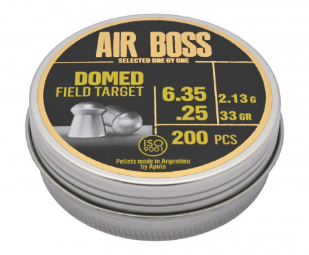 Пуля пневм. Apolo AIR Boss "Domed Field Target" 6,35к 33gr(200шт.)  