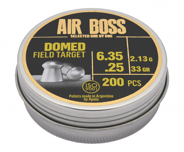 Пуля пневм. Apolo AIR Boss "Domed Field Target" 6,35к 33gr(200шт.)  